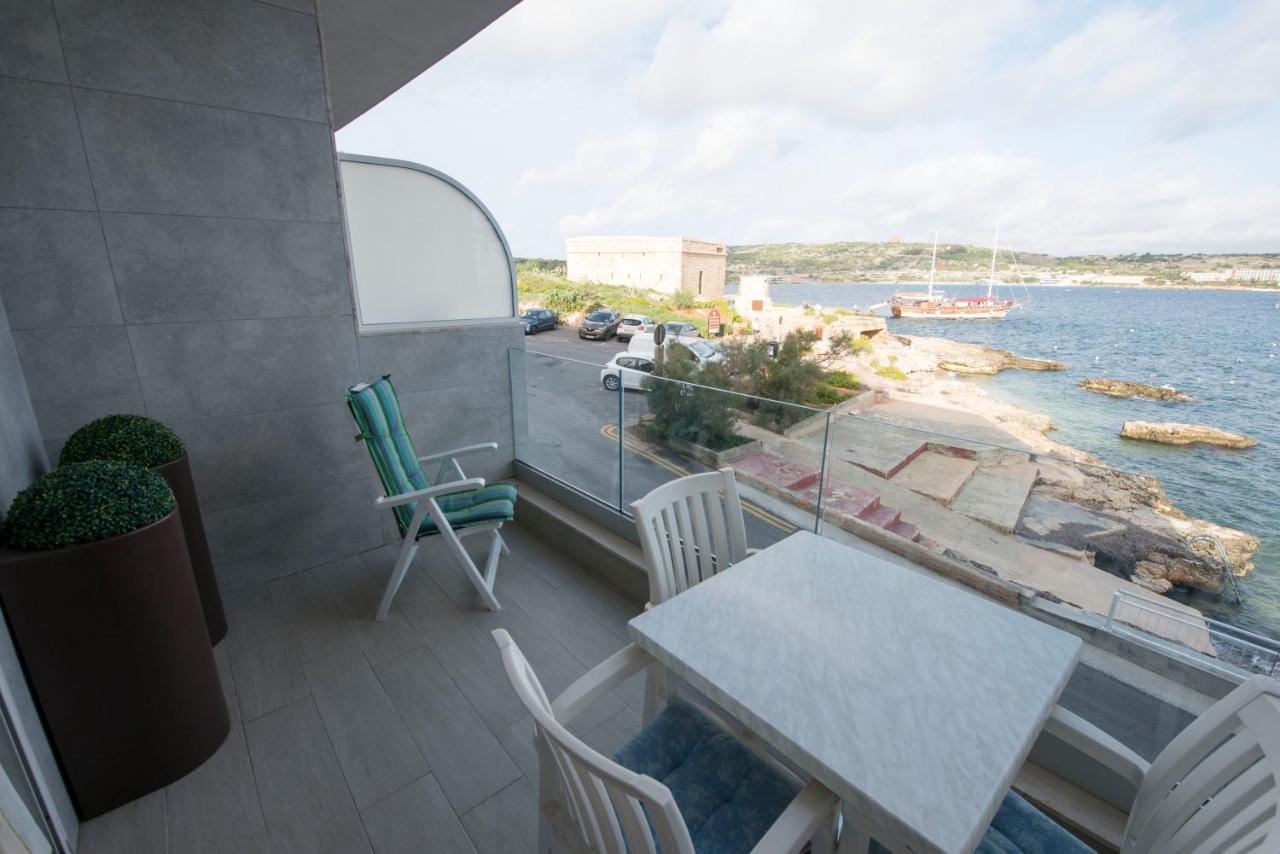 Beachfront With Seaviews Apartment No56 Award Winner Unbeatable Location For Closeness To The Sea Ideal For Guests Looking For Winter Spring And Autumn Breaks In Sunny Malta Also Ideal For Coastal Hikers Меллиеха Экстерьер фото